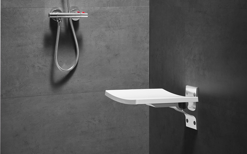 folding bath seat wall mounted