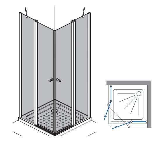 swing pivot doors and fixed panel