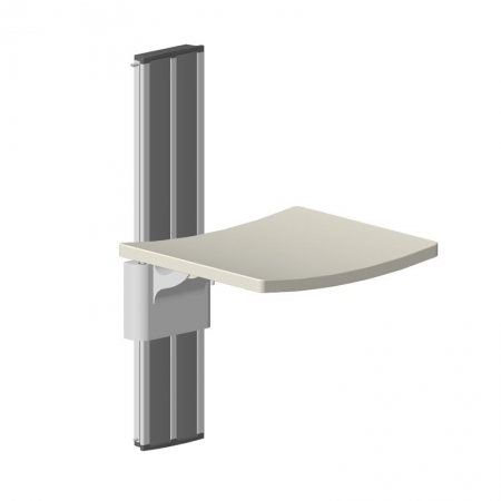 Adjustable shower seat with backrest