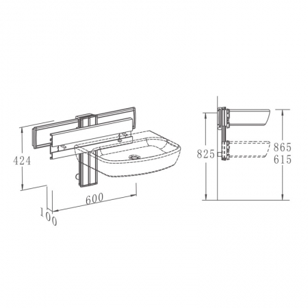 washbasin bracket holder