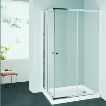 sliding shower doors corner entry