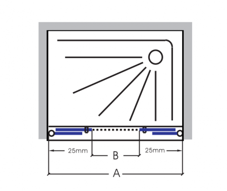 saloon sliding shower doors