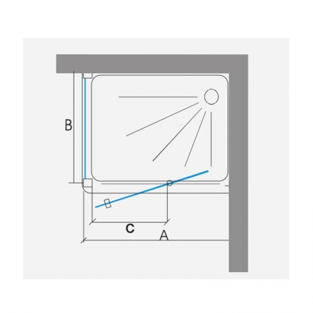 pivot hinge shower enclosure with side panl