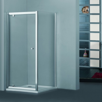 pivot hinge shower enclosure with side panl