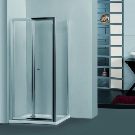 bi fold shower door with side panel