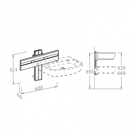 wash basin bracket