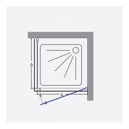 shower door with pivot hinge up and down