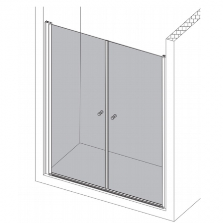 saloon pivot shower door