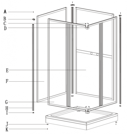 full set shower doorm